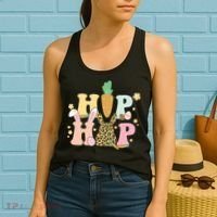 Hip Hop Easter Bunny Festive Spring Women's Tank Top thumb 2
