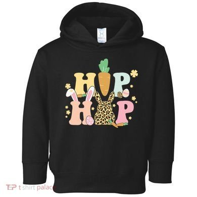 Hip Hop Easter Bunny Festive Spring Toddler Hoodie
