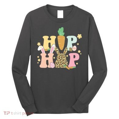 Hip Hop Easter Bunny Festive Spring Long Sleeve Shirt