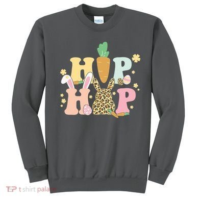 Hip Hop Easter Bunny Festive Spring Sweatshirt