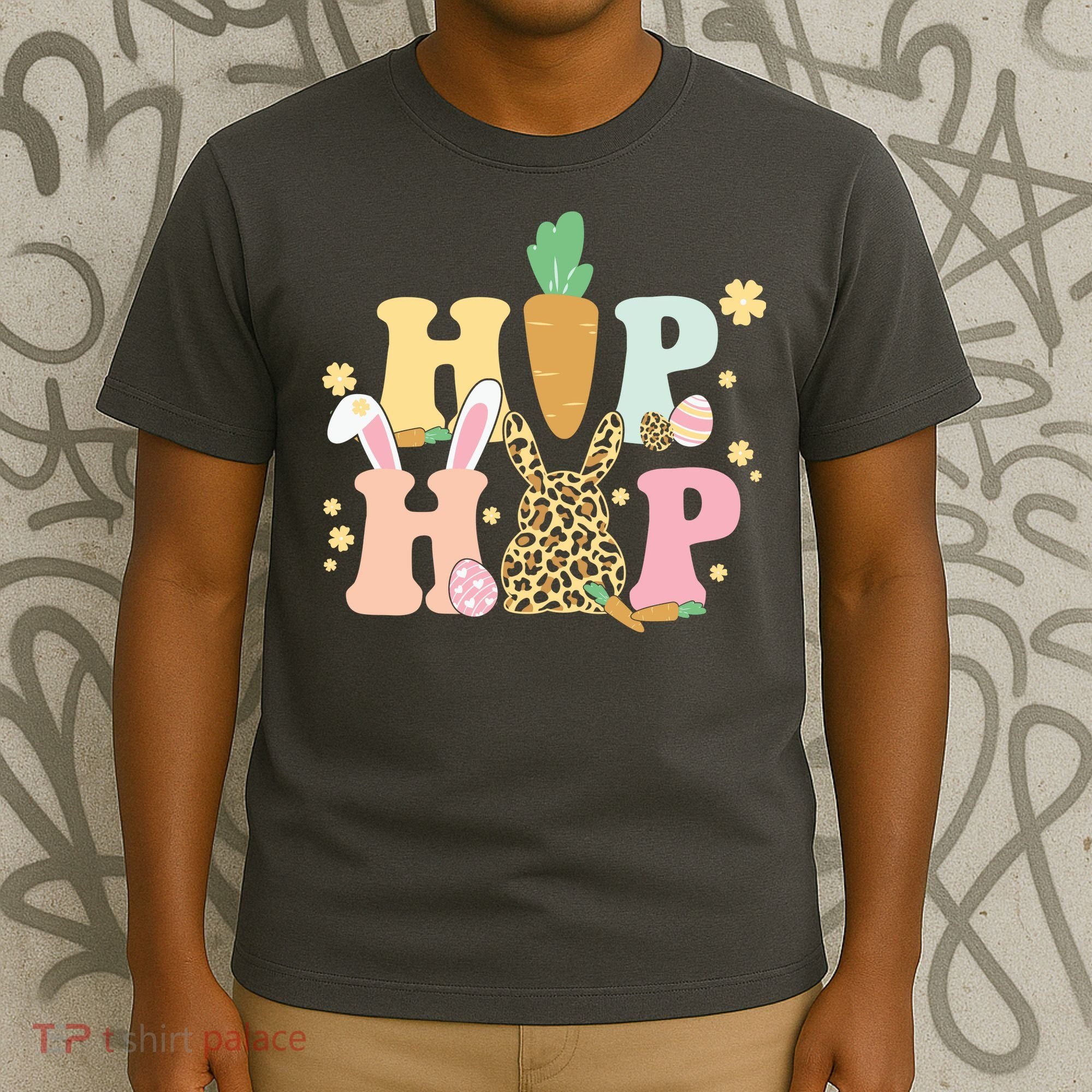 Hip Hop Easter Bunny Festive Spring T-Shirt