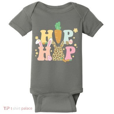 Hip Hop Easter Bunny Festive Spring Baby Bodysuit