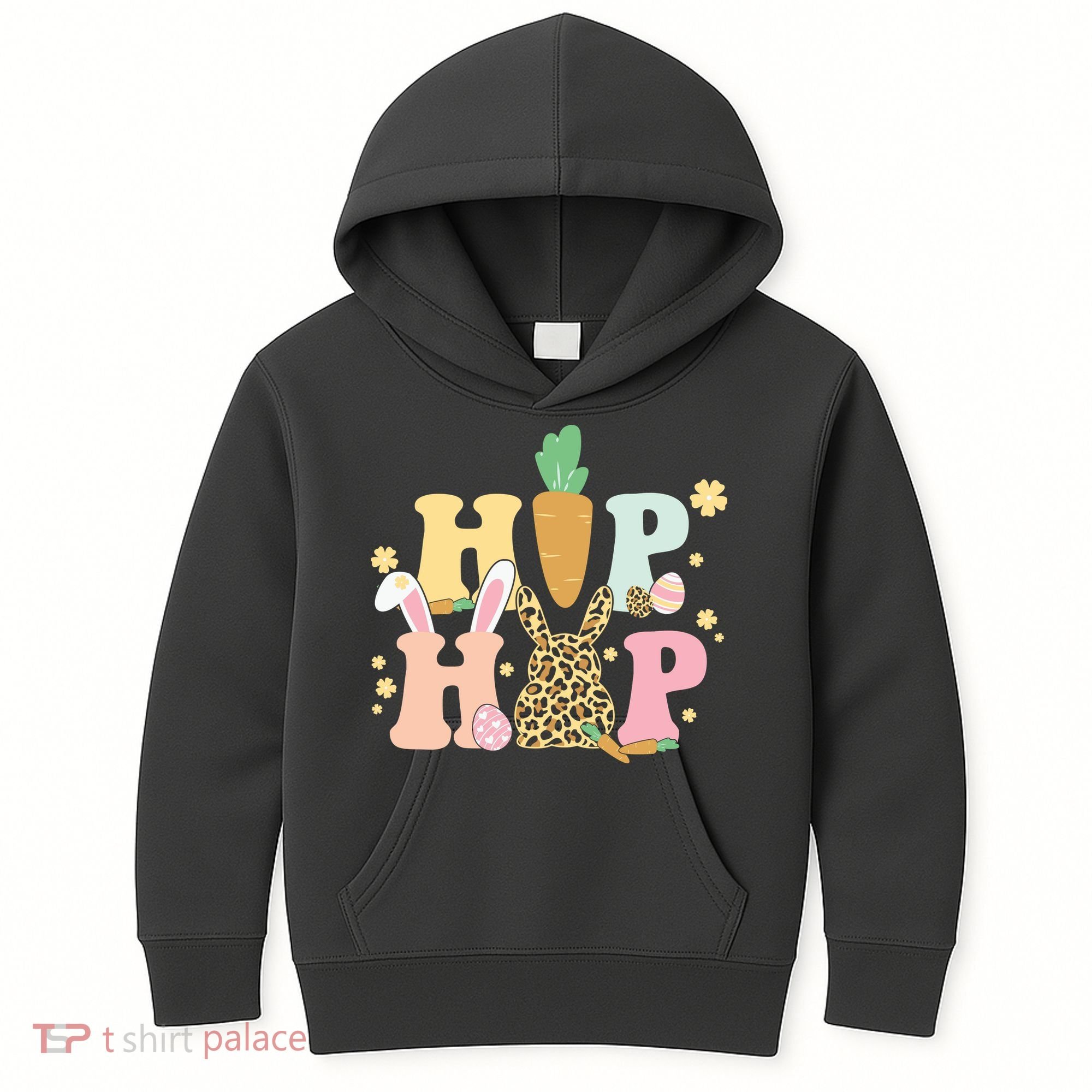 Hip Hop Easter Bunny Festive Spring Kids Hoodie