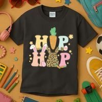 Hip Hop Easter Bunny Festive Spring Kids T-Shirt thumb 3