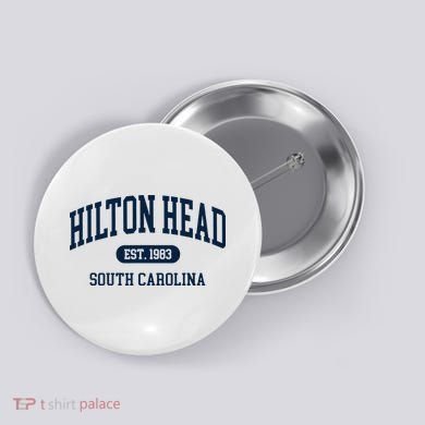 Hilton Head Est 1983 South Carolina Retro Vintage Button