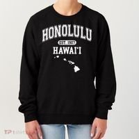 Honolulu Hawaii Est 1907 Varsity Women's Sweatshirt thumb 0