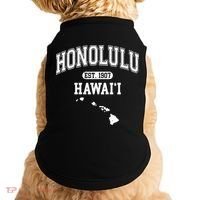 Honolulu Hawaii Est 1907 Varsity Doggie Tank thumb 0