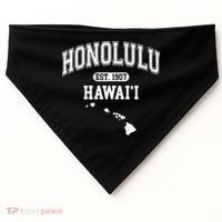 Honolulu Hawaii Est 1907 Varsity USA-Made Doggie Bandana thumb 0