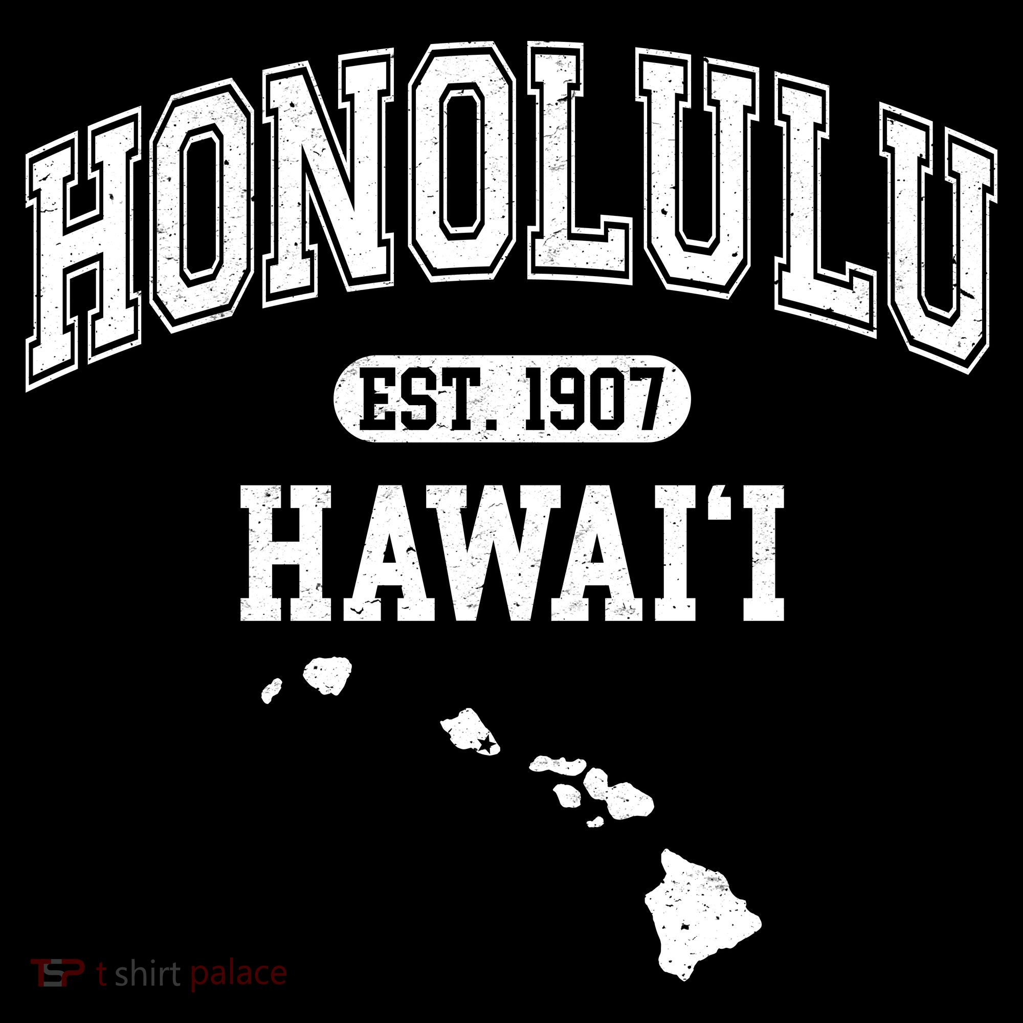 Honolulu Hawaii Est 1907 Varsity Bucket Hat