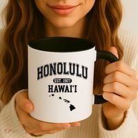 Honolulu Hawaii Est 1907 Varsity Coffee Mug thumb 3