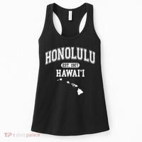 Honolulu Hawaii Est 1907 Varsity Women's Tank Top thumb 0