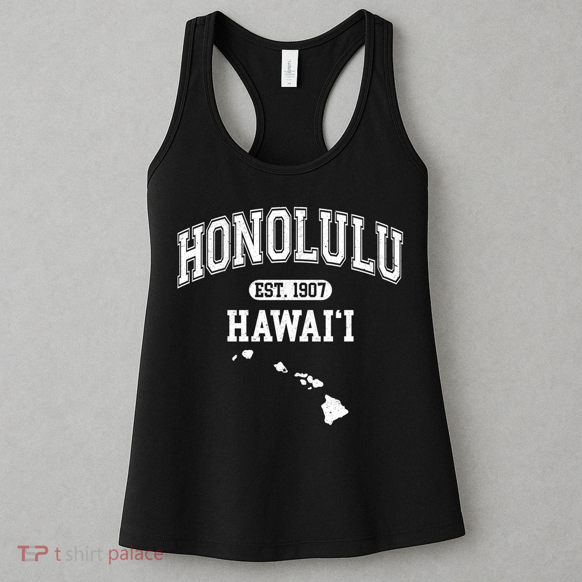 Honolulu Hawaii Est 1907 Varsity Women's Tank Top