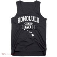 Honolulu Hawaii Est 1907 Varsity Tank Top thumb 0