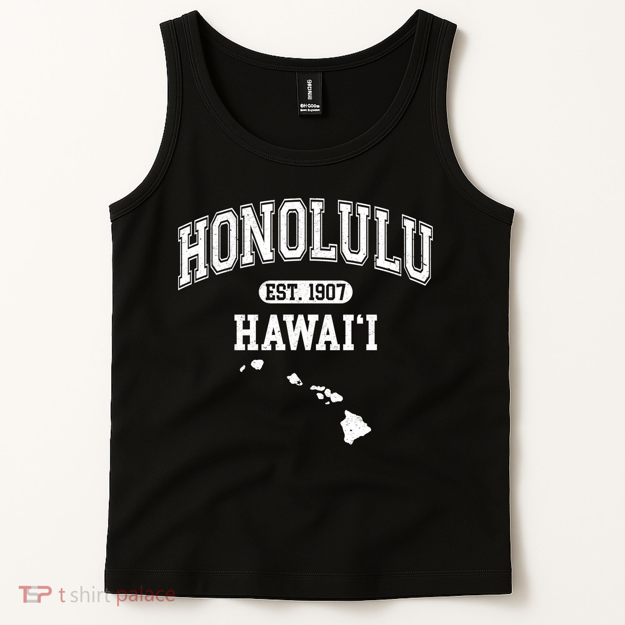 Honolulu Hawaii Est 1907 Varsity Tank Top