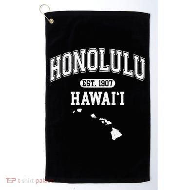 Honolulu Hawaii Est 1907 Varsity Golf Towel