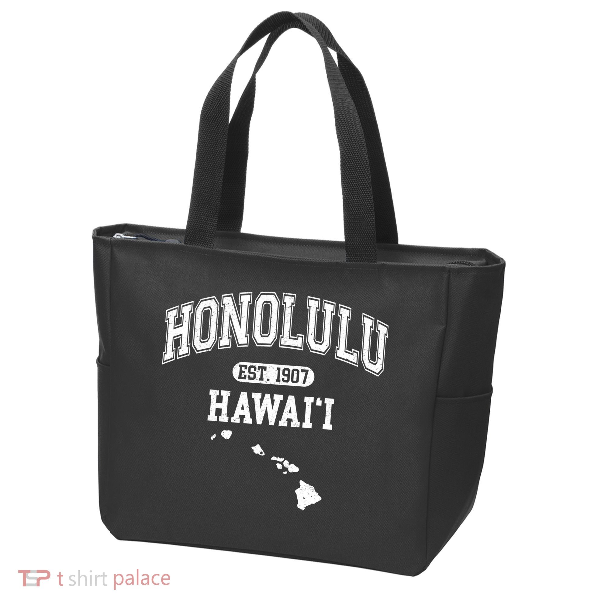 Honolulu Hawaii Est 1907 Varsity Tote Bag