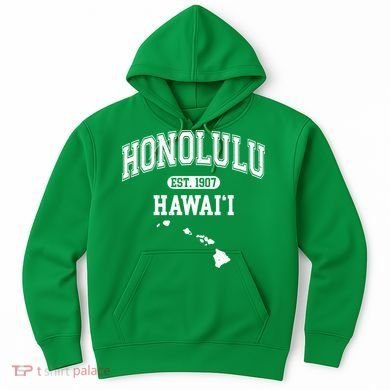 Honolulu Hawaii Est 1907 Varsity Hoodie