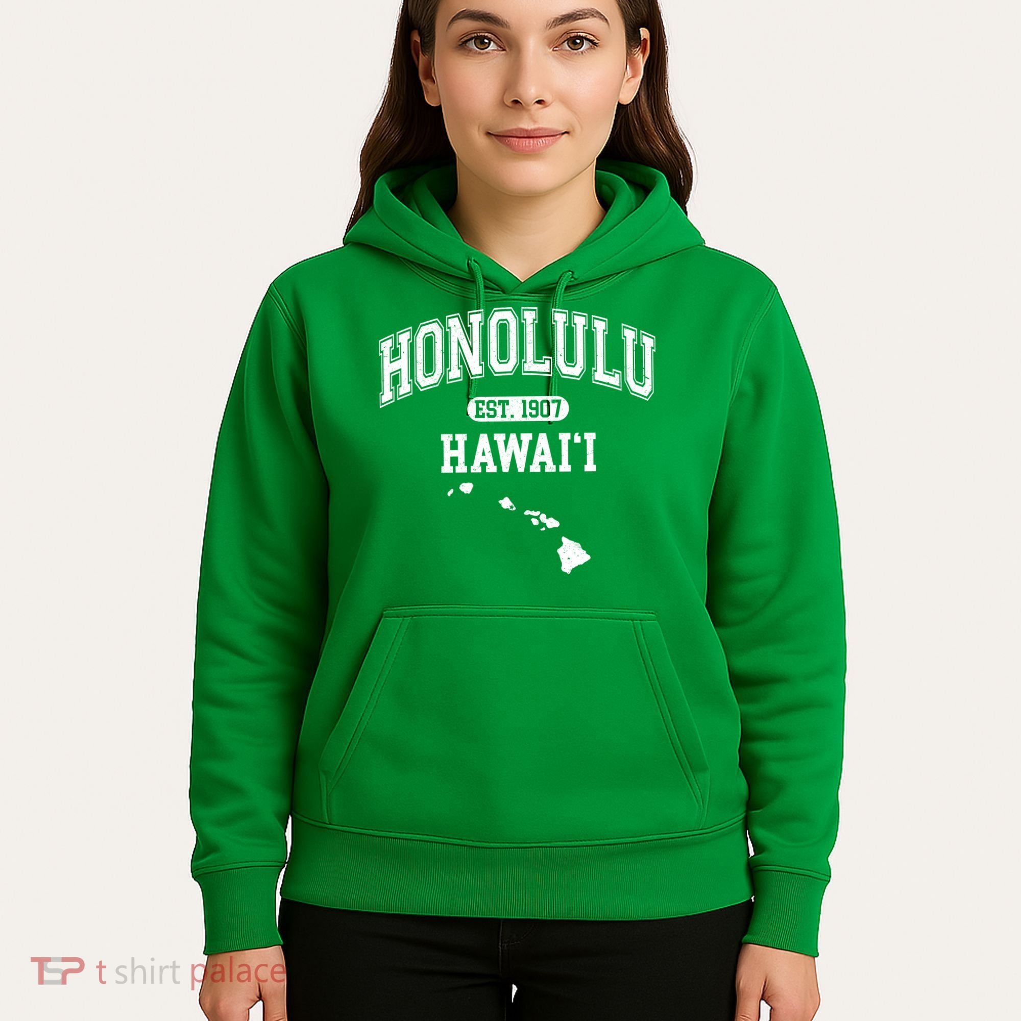 Honolulu Hawaii Est 1907 Varsity Hoodie