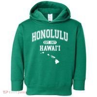 Honolulu Hawaii Est 1907 Varsity Toddler Hoodie thumb 0