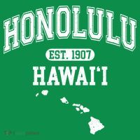 Honolulu Hawaii Est 1907 Varsity Toddler Hoodie thumb 2
