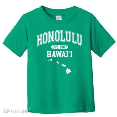 Honolulu Hawaii Est 1907 Varsity Toddler T-Shirt