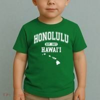 Honolulu Hawaii Est 1907 Varsity Toddler T-Shirt thumb 2