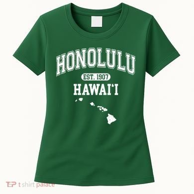 Honolulu Hawaii Est 1907 Varsity Women's T-Shirt