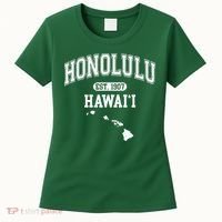 Honolulu Hawaii Est 1907 Varsity Women's T-Shirt thumb 0