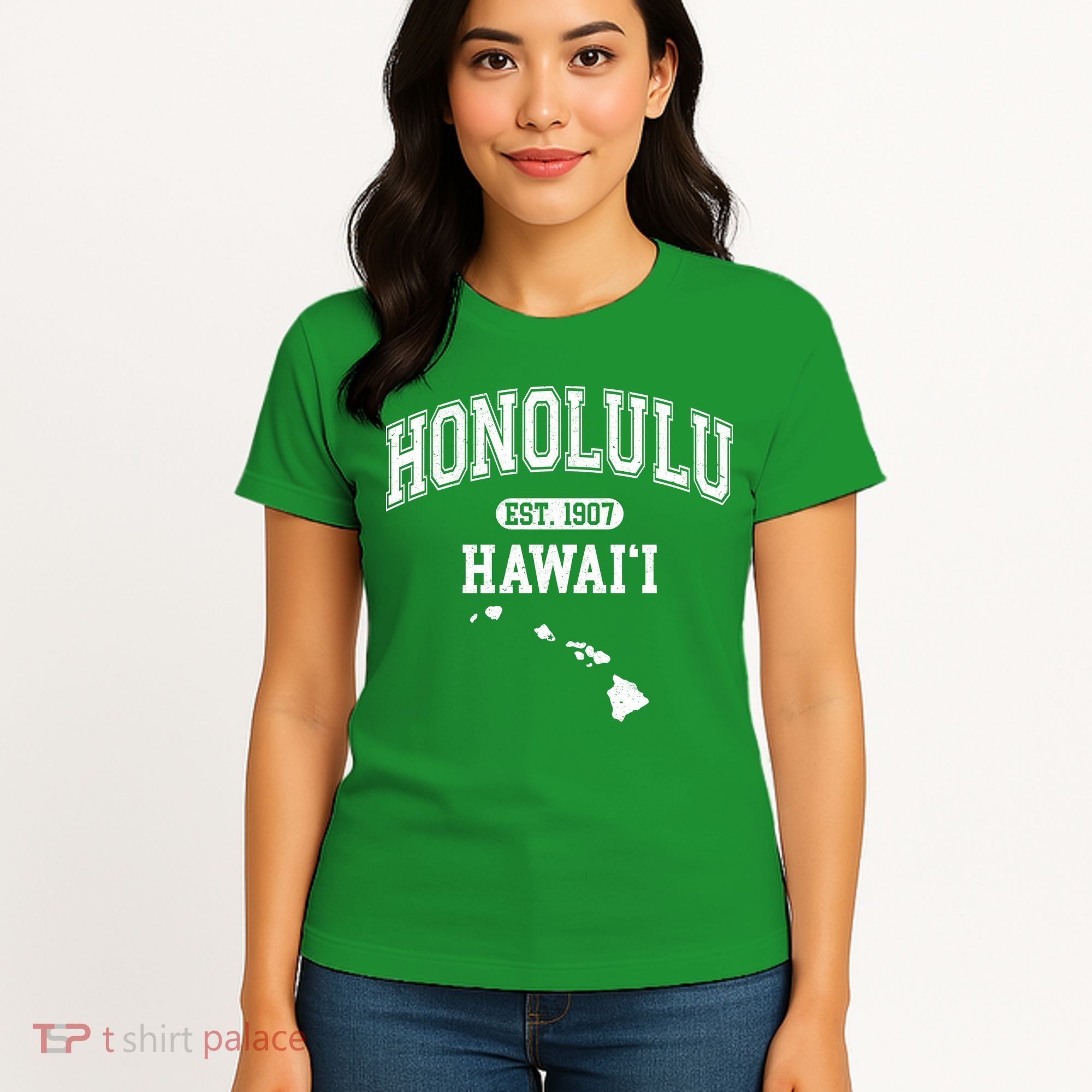 Honolulu Hawaii Est 1907 Varsity Women's T-Shirt