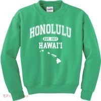 Honolulu Hawaii Est 1907 Varsity Kids Sweatshirt thumb 0
