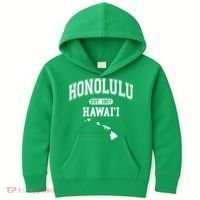 Honolulu Hawaii Est 1907 Varsity Kids Hoodie thumb 0