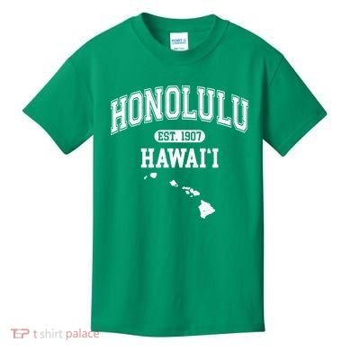 Honolulu Hawaii Est 1907 Varsity Kids T-Shirt