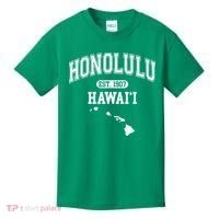 Honolulu Hawaii Est 1907 Varsity Kids T-Shirt thumb 0