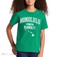 Honolulu Hawaii Est 1907 Varsity Kids T-Shirt thumb 2