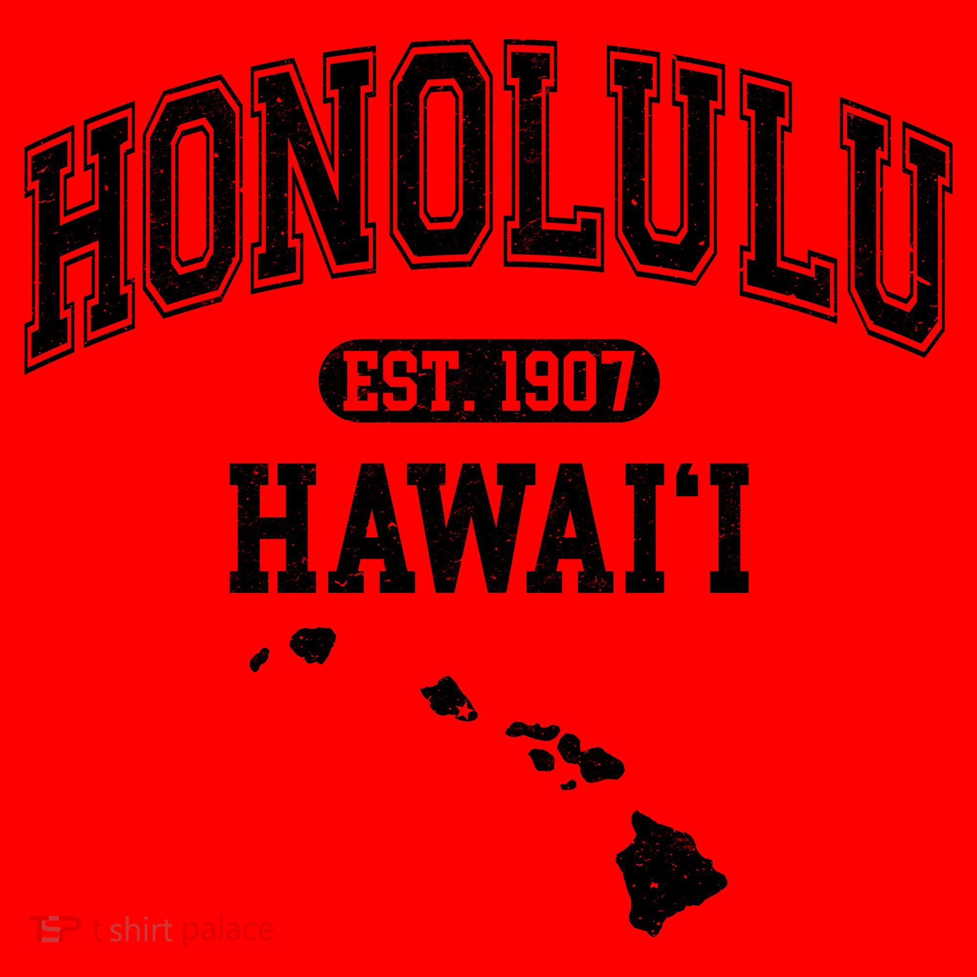 Honolulu Hawaii Est 1907 Varsity Santa Hat