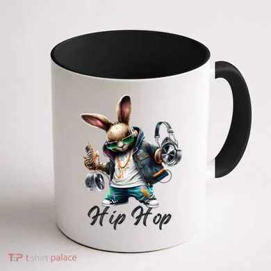 Hip Hop Easter Bunny Easter Rabbit Coffee Mug back