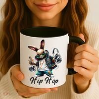 Hip Hop Easter Bunny Easter Rabbit Coffee Mug thumb 3