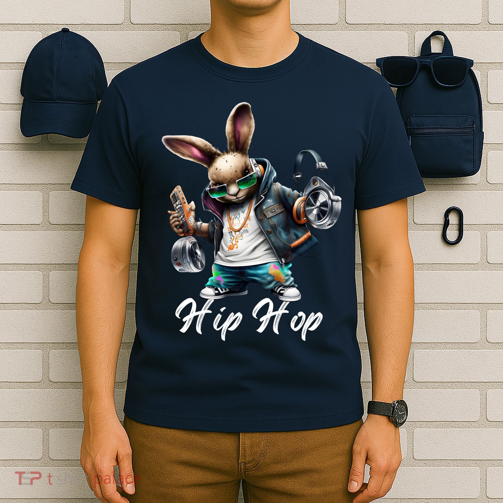Hip Hop Easter Bunny Easter Rabbit T-Shirt