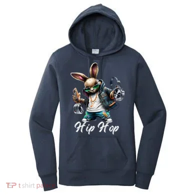 Hip Hop Easter Bunny Easter Rabbit Women's Hoodie
