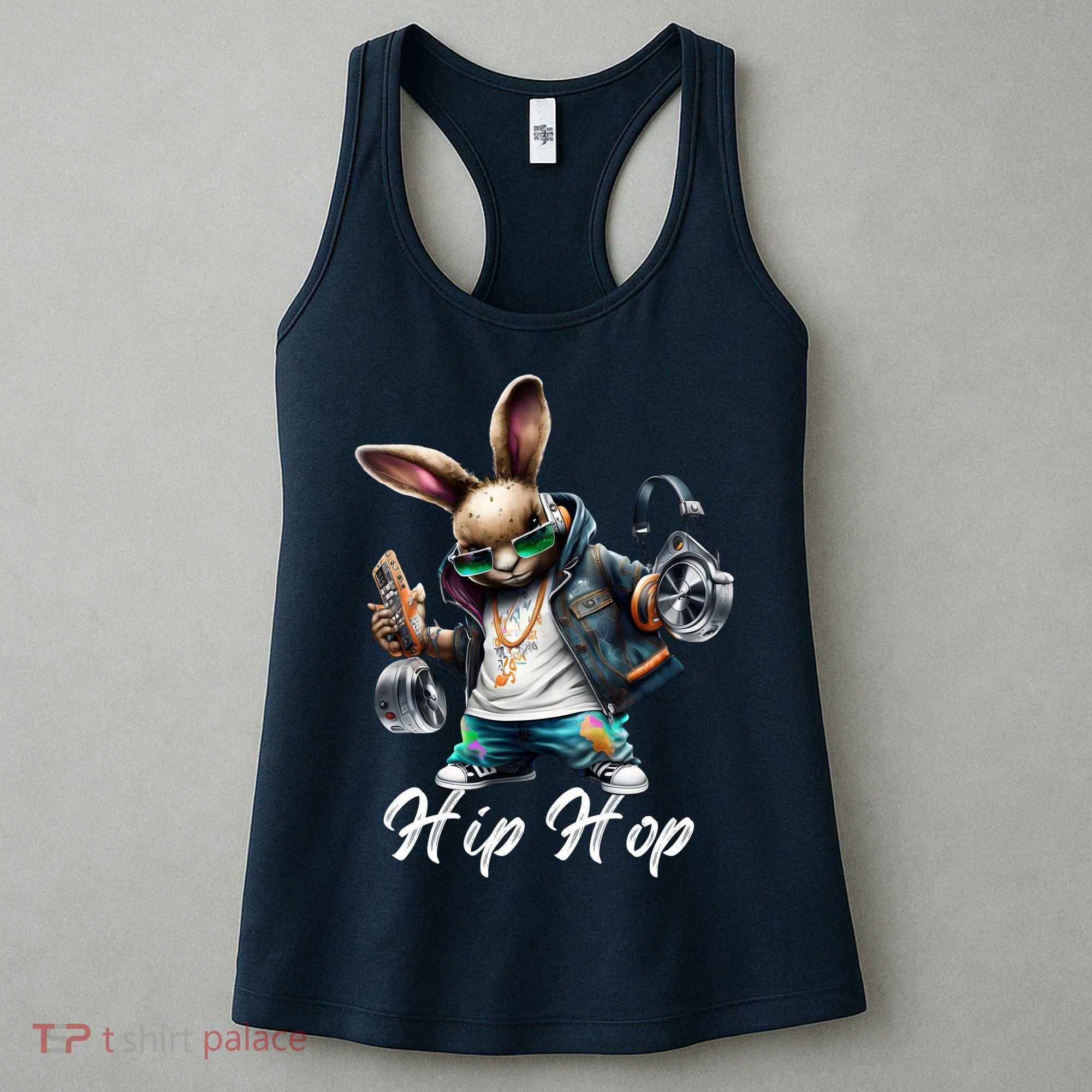 Hip Hop Easter Bunny Easter Rabbit Women's Tank Top
