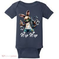 Hip Hop Easter Bunny Easter Rabbit Baby Bodysuit thumb 0