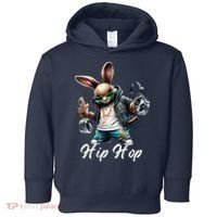 Hip Hop Easter Bunny Easter Rabbit Toddler Hoodie thumb 0