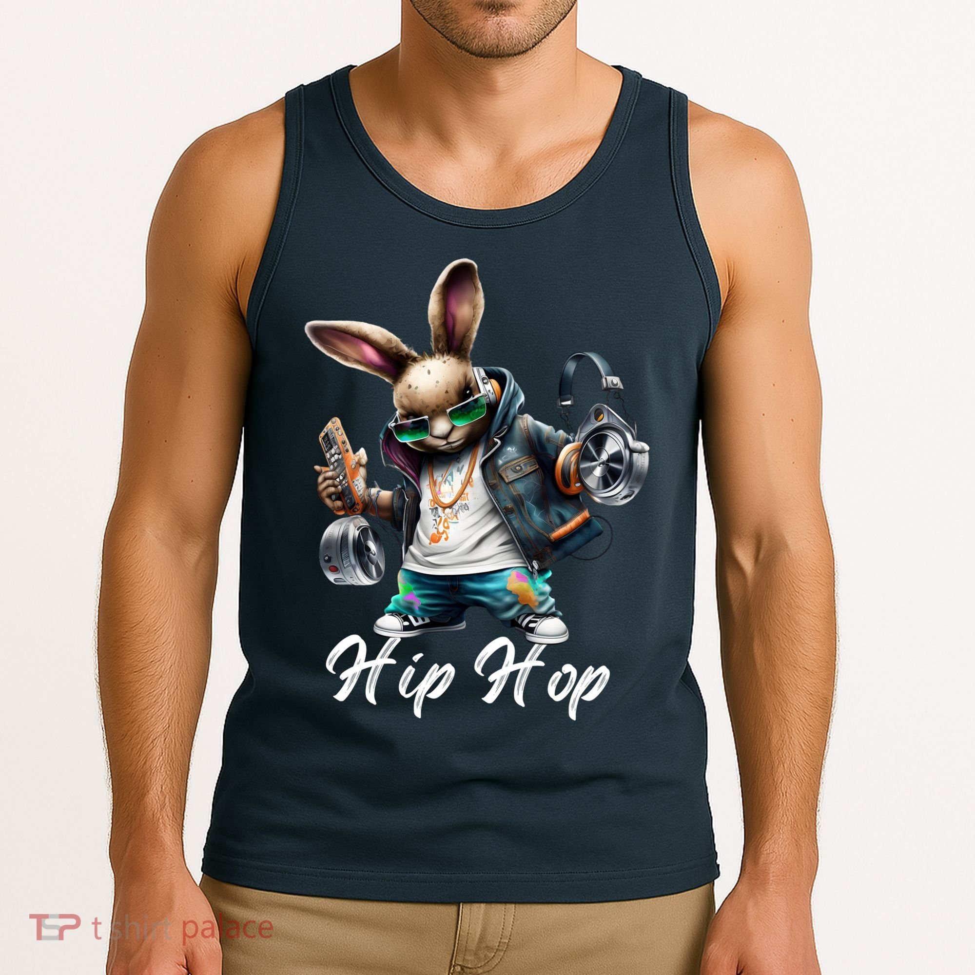 Hip Hop Easter Bunny Easter Rabbit Tank Top