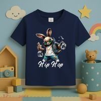 Hip Hop Easter Bunny Easter Rabbit Toddler T-Shirt thumb 3