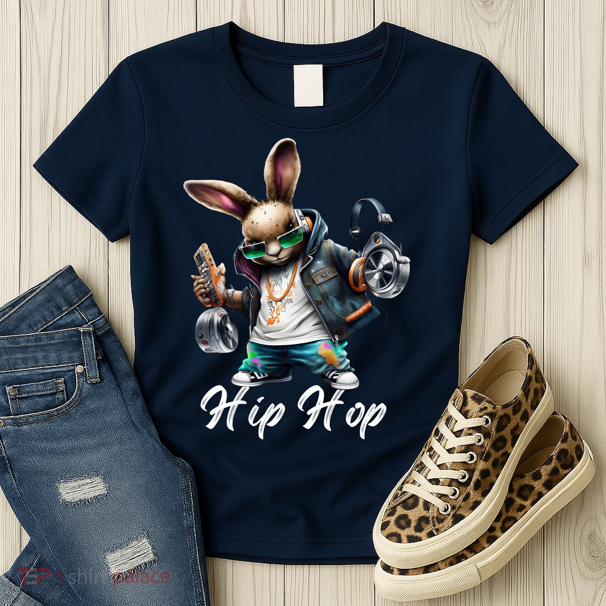 Hip Hop Easter Bunny Easter Rabbit Women's T-Shirt