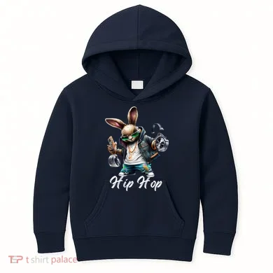 Hip Hop Easter Bunny Easter Rabbit Kids Hoodie