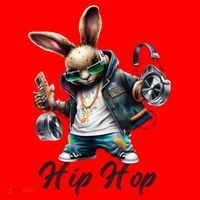 Hip Hop Easter Bunny Easter Rabbit Santa Hat thumb 1
