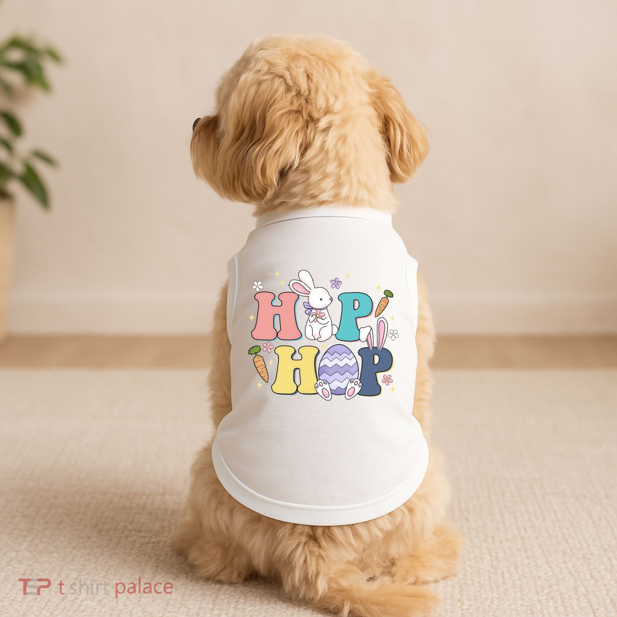 Hip Hop Easter Bunny Festive Holiday Cute Doggie Tank