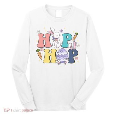 Hip Hop Easter Bunny Festive Holiday Cute Long Sleeve Shirt