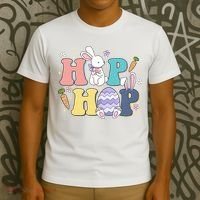 Hip Hop Easter Bunny Festive Holiday Cute T-Shirt thumb 3
